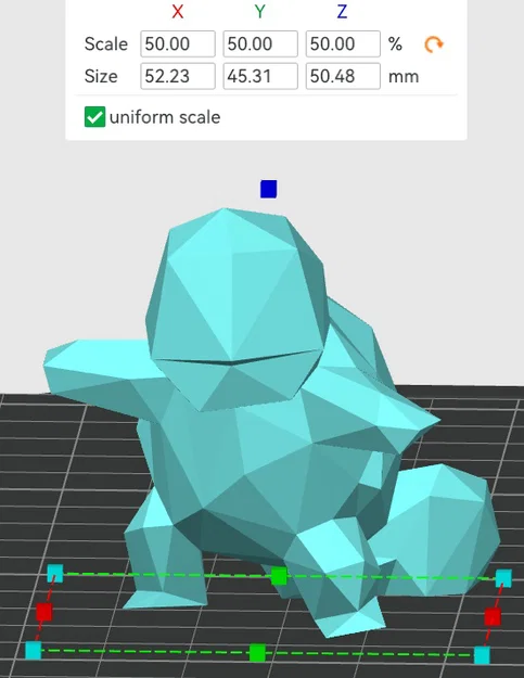 Mô hình Squirtle Low Poly - Tượng Pokémon in 3D đẹp mắt - Image 3