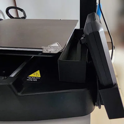 Ender 3 v3 SE/KE: Setup bên phải (Nebula Pad/màn hình, đồ nghề, khay)