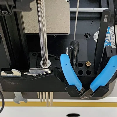 Ender 3 v3 SE/KE: Setup bên phải (Nebula Pad/màn hình, đồ nghề, khay)