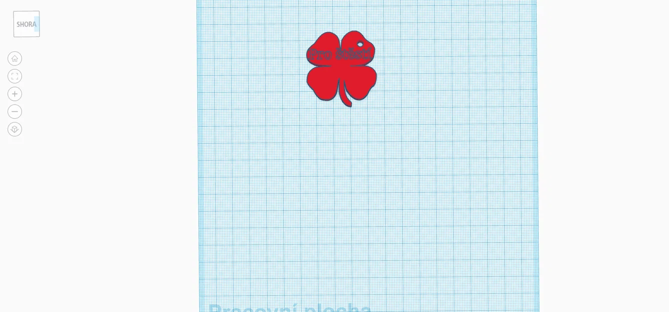 Móc khóa cỏ bốn lá may mắn - File in 3D (STL) - Image 1