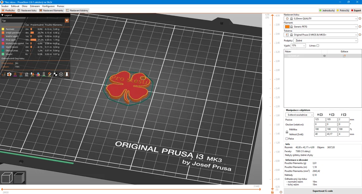 Móc khóa cỏ bốn lá may mắn - File in 3D (STL) - Image 2