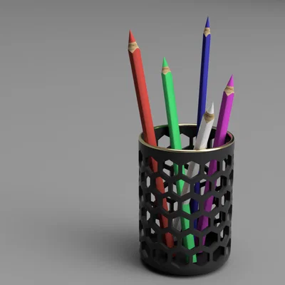 Ống đựng bút chì (Pencil holder) lục giác