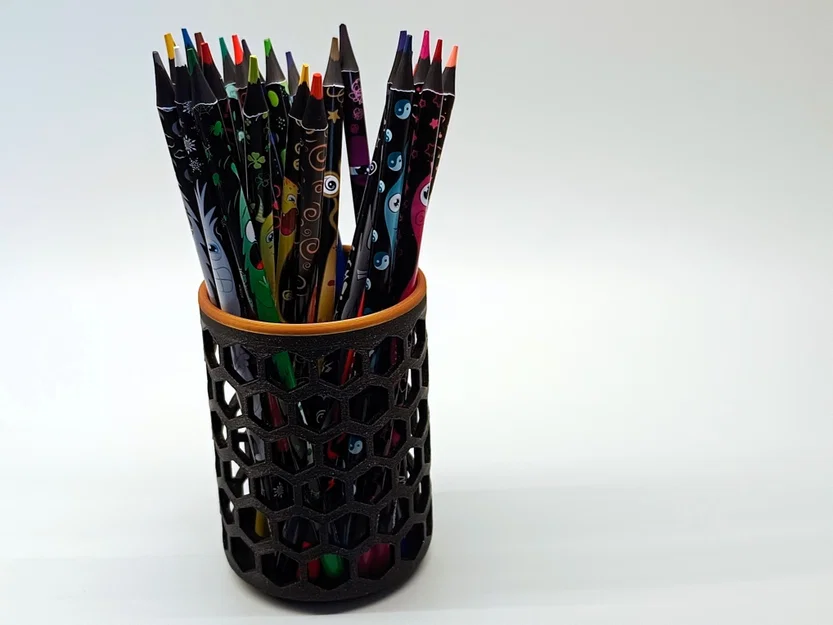 Ống đựng bút chì (Pencil holder) lục giác - Image 4