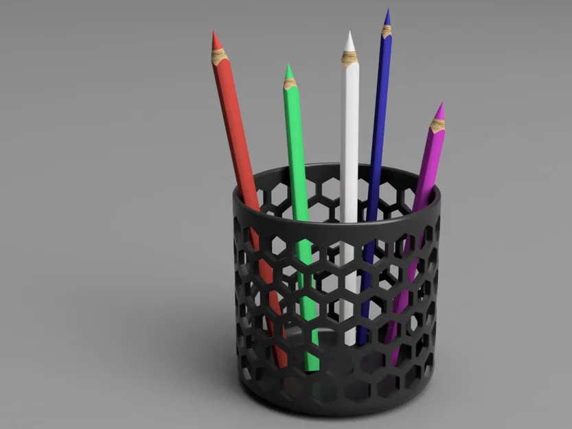 Ống đựng bút chì (Pencil holder) lục giác - Image 6