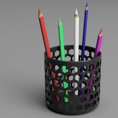 Ống đựng bút chì (Pencil holder) lục giác 6