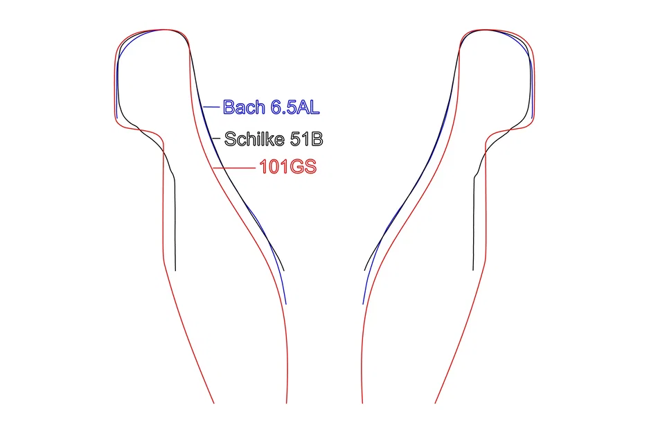 Bộ sưu tập miệng kèn Trombone in 3D đa dạng (Bach, Schilke, Wedge) - Image 1