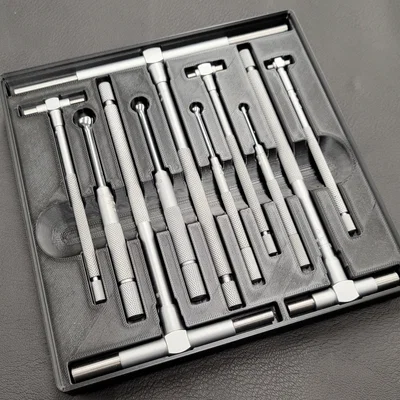 Khay 3D Gridfinity cho bộ thước đo Mitutoyo Bore & Small Hole Gage