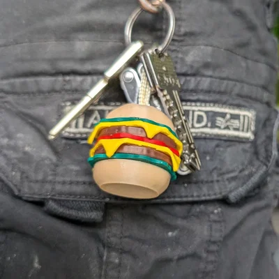 Móc khóa burger (Burger keychain)