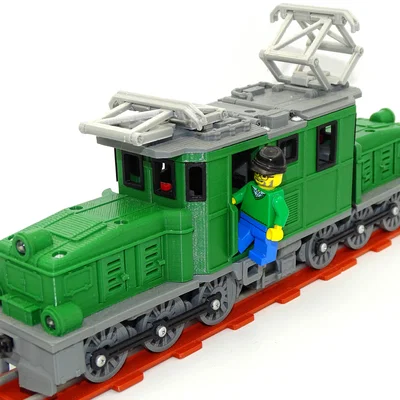 Đầu máy Crocodile có phanh hoạt động (working brakes)