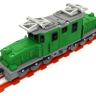 Đầu máy Crocodile có phanh hoạt động (working brakes)