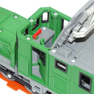 Đầu máy Crocodile có phanh hoạt động (working brakes)