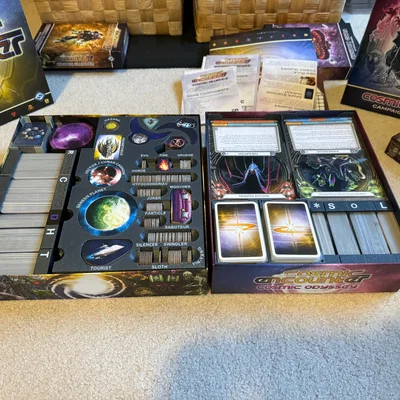 Insert Cosmic Encounter FFG (tới Odyssey, bài & powers bọc sleeve)