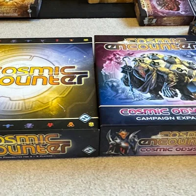 Insert Cosmic Encounter FFG (tới Odyssey, bài & powers bọc sleeve)