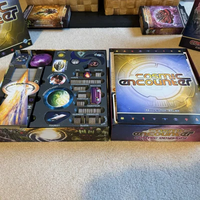 Insert Cosmic Encounter FFG (tới Odyssey, bài & powers bọc sleeve)