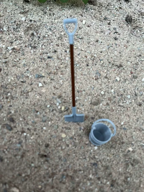 Rýč tỉ lệ 1:10 & 1:12 cho RC car/xe mini (spade) - Image 2