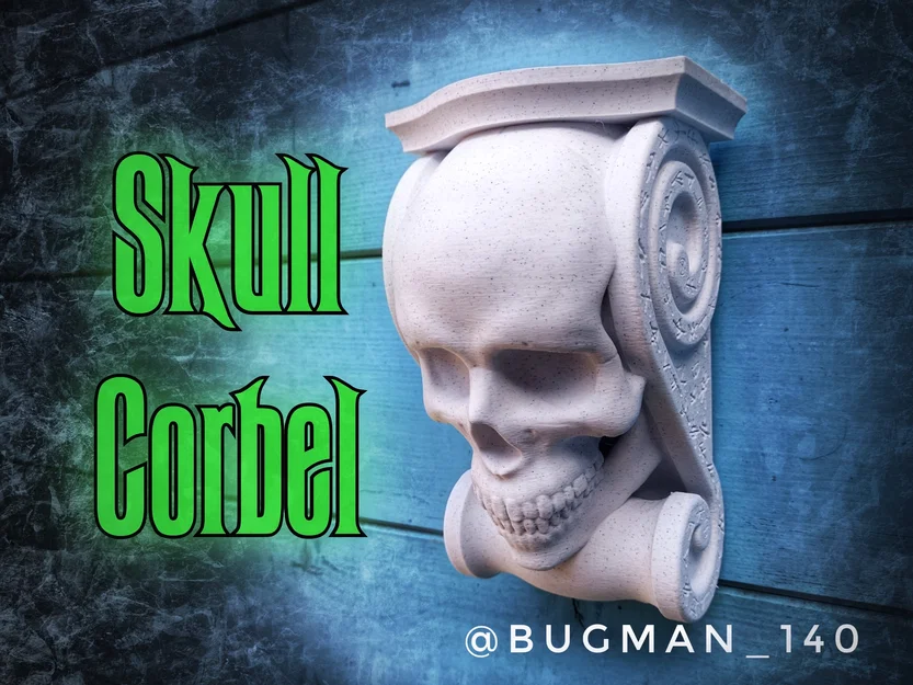 Skull Corbel – Corbel đầu lâu phong cách Gothic ma ám - Image 1