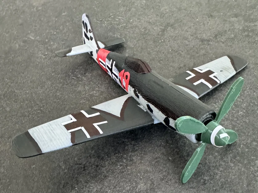 Mô hình lắp ráp máy bay Focke-Wulf Fw 190 dạng Kit Card độc đáo - Image 7