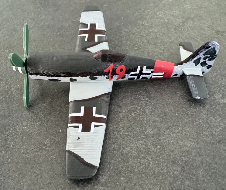 Mô hình lắp ráp máy bay Focke-Wulf Fw 190 dạng Kit Card độc đáo - Image 11