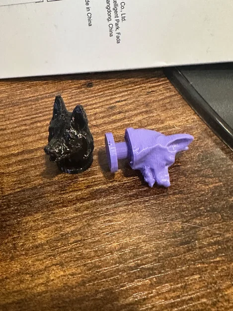 Nút gắn giày 3D hình đầu chó German Shepherd độc đáo cho Croc - Image 2