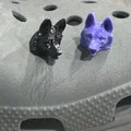 Nút gắn giày 3D hình đầu chó German Shepherd độc đáo cho Croc - Thumbnail 4