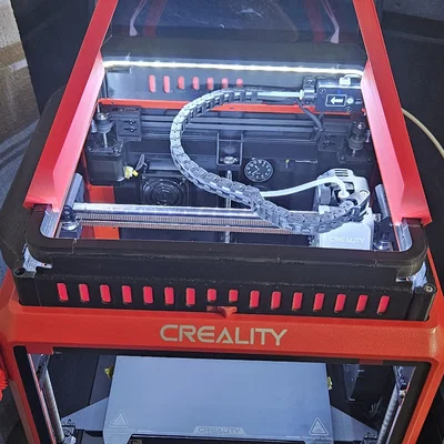 Khung nâng Riser tích hợp giá treo nhựa cho Creality K1 & K1C