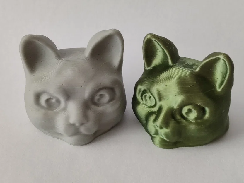 Mô hình đầu mèo 3D dễ thương in không cần hỗ trợ - Image 1