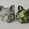 Mô hình đầu mèo 3D dễ thương in không cần hỗ trợ - Thumbnail 1
