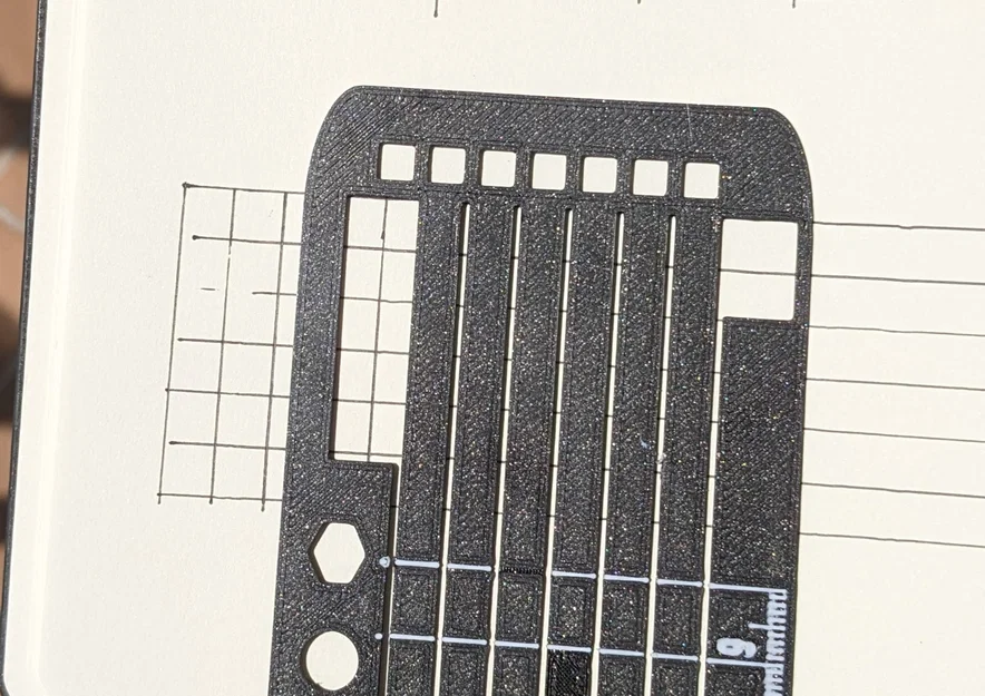 Bookmark Stencil Kẻ Dòng & Ô Ly (Line and Grid Stencil Bookmark) - Image 2