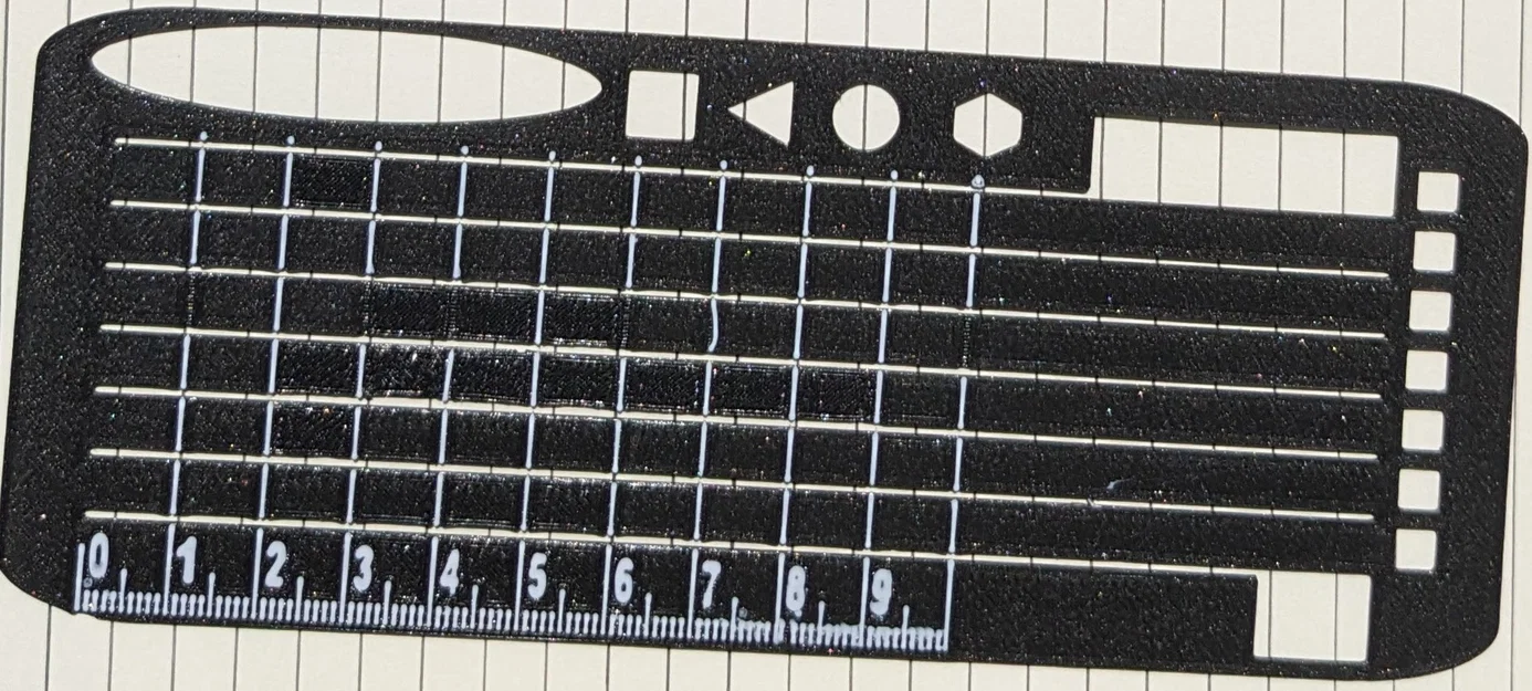 Bookmark Stencil Kẻ Dòng & Ô Ly (Line and Grid Stencil Bookmark) - Image 3