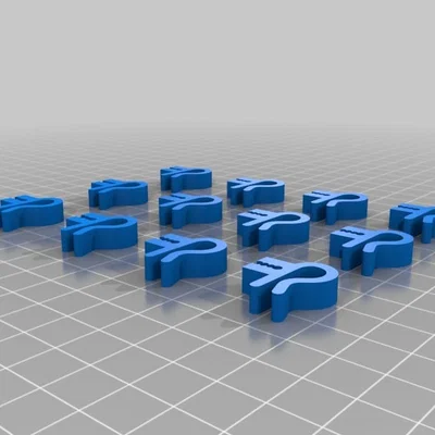 Bộ kẹp giữ sợi nhựa 1.75mm (Spool Clips) - Gọn gàng, dễ in