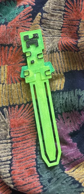 Kẹp sách Minecraft Creeper 3D - Món đồ chơi hữu ích cho fan game - Image 1