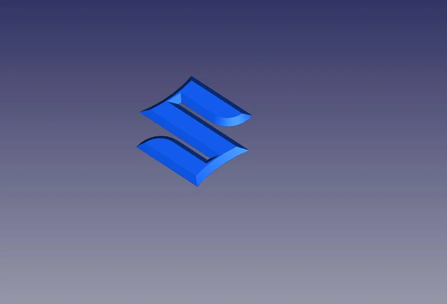 Tải mẫu in 3D logo Suzuki thiết kế tinh tế, sắc nét - Image 1