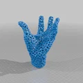 Thing Addams Family dạng Voronoi Mesh - Đế giữ đồng hồ, stand sạc - Thumbnail 2
