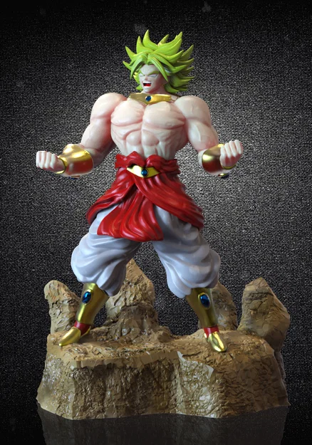 Mô hình 3D Broly Dragon Ball Z cực chất cho anh em yêu in ấn - Image 2