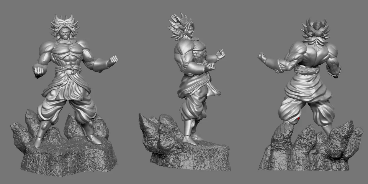Mô hình 3D Broly Dragon Ball Z cực chất cho anh em yêu in ấn - Image 3