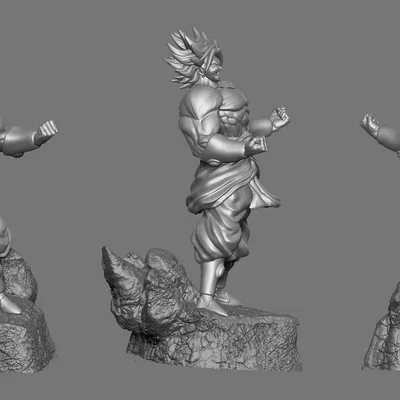 Mô hình 3D Broly Dragon Ball Z cực chất cho anh em yêu in ấn