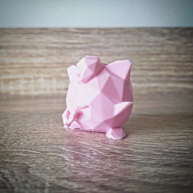 Mô hình Jigglypuff (Pokémon) phong cách Low Poly dễ thương - Image 3