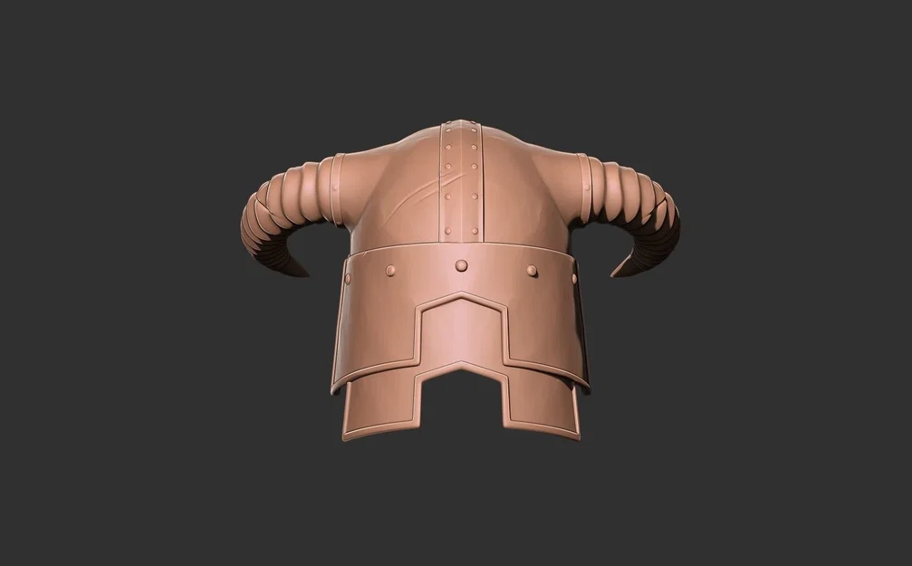 Mô hình 3D mũ chiến binh Dovahkiin (Skyrim) dành cho fan game - Image 3