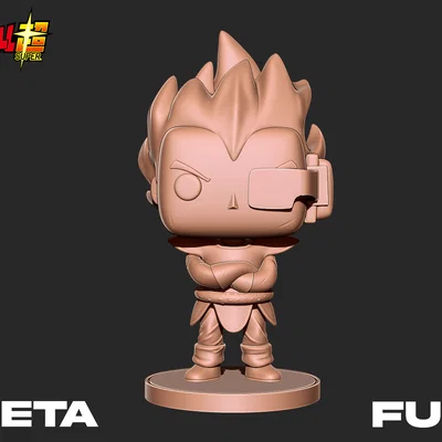 Mô hình 3D Vegeta phong cách Funko Pop độc đáo