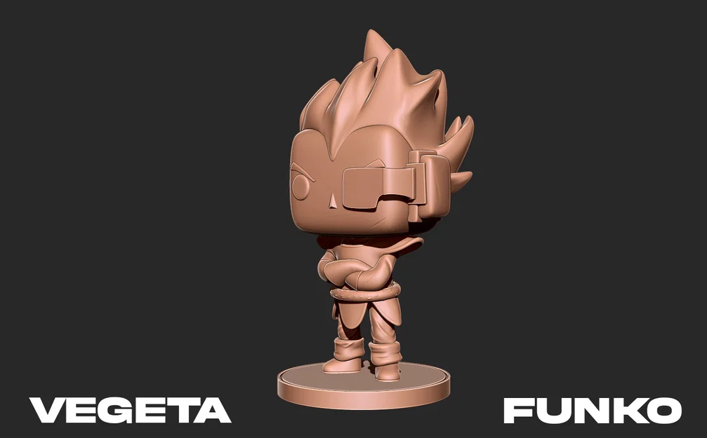 Mô hình 3D Vegeta phong cách Funko Pop độc đáo - Image 2