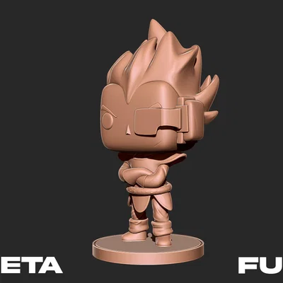 Mô hình 3D Vegeta phong cách Funko Pop độc đáo