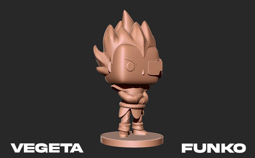 Mô hình 3D Vegeta phong cách Funko Pop độc đáo - Image 4