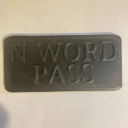 Mô hình N-word Pass - Món quà vui nhộn in 3D cực chất