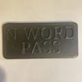 Mô hình thẻ bài giải trí N-word Pass in 3D độc đáo - Thumbnail 3