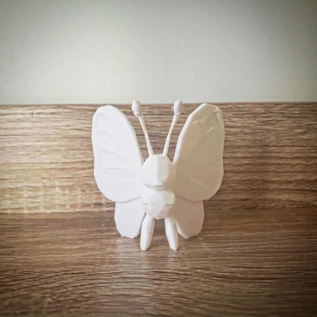 Mô hình 3D Butterfree phong cách Low Poly độc đáo cho fan Pokemon - Image 2