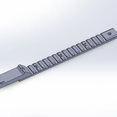Nắp dust cover AK-47 Airsoft kiểu dog leg có rail (kèm các phần rời)