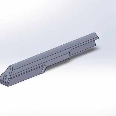 Nắp dust cover AK-47 Airsoft kiểu dog leg có rail (kèm các phần rời)