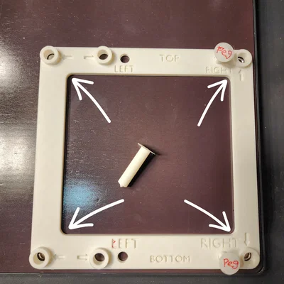 SV08 Bed Bolt Template – Mẫu canh vị trí ốc bed