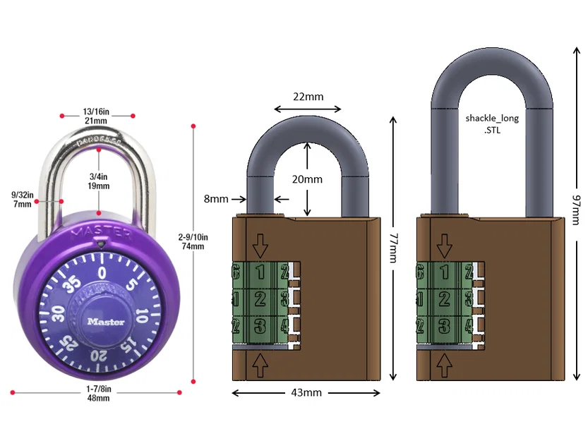 Ổ khóa số (Combination Padlock) - Image 5