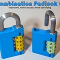 Combination Padlock v2 (Ổ khóa số) - Bản in 3D hoạt động - Thumbnail 1